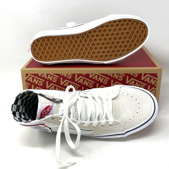 VANS Sk8-Hi Tapered Diy White Suede Women’s Size 6 Sneakers VN0A4U1624F - Picture 3 of 10